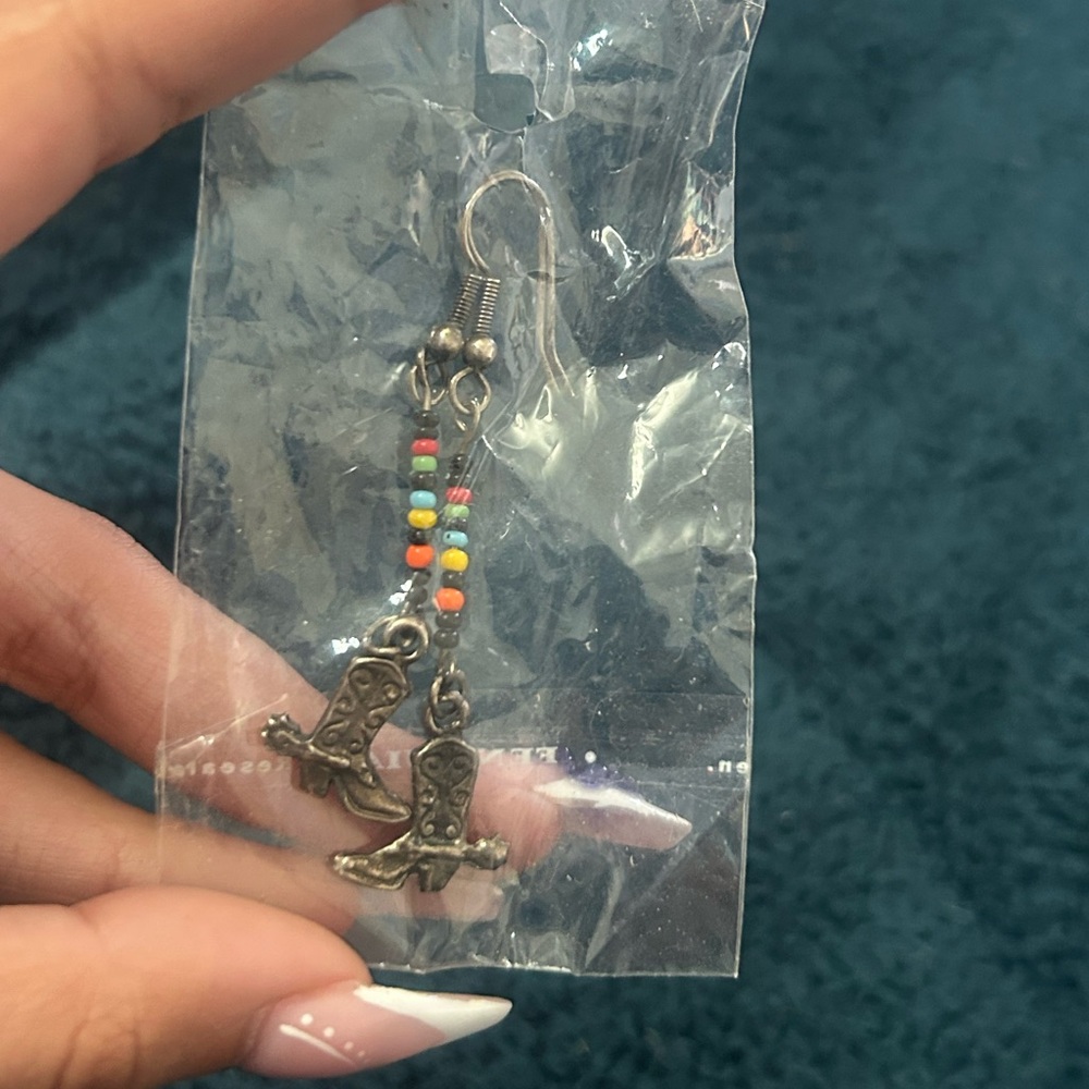 New Cowboy Boot Earrings